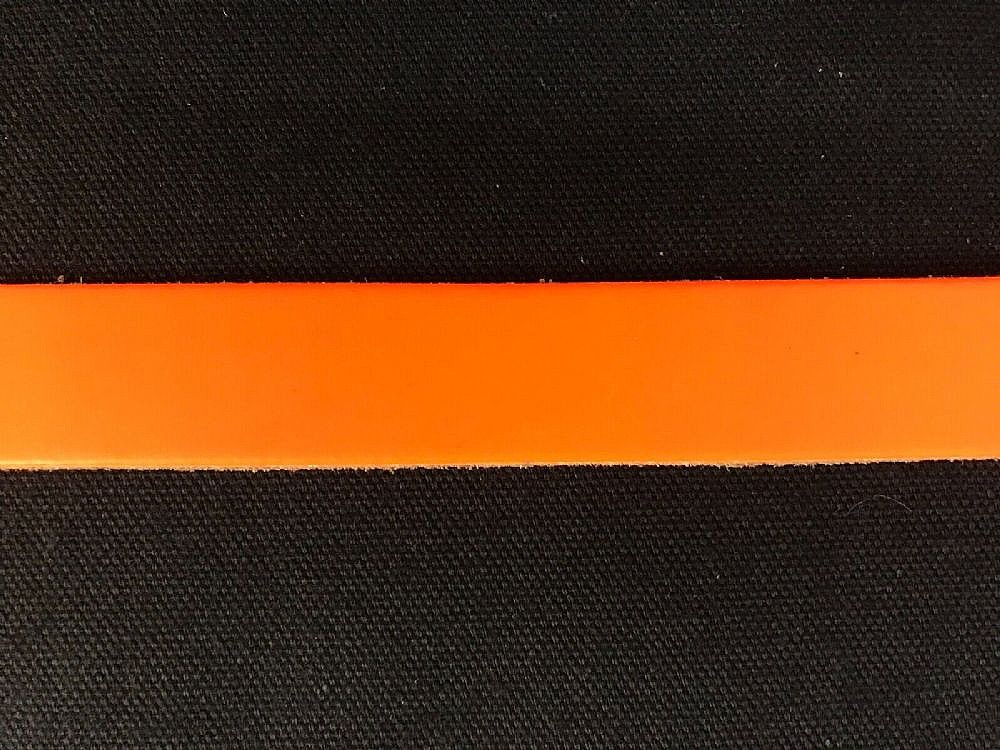 Leather Strap - Fluorescent Orange